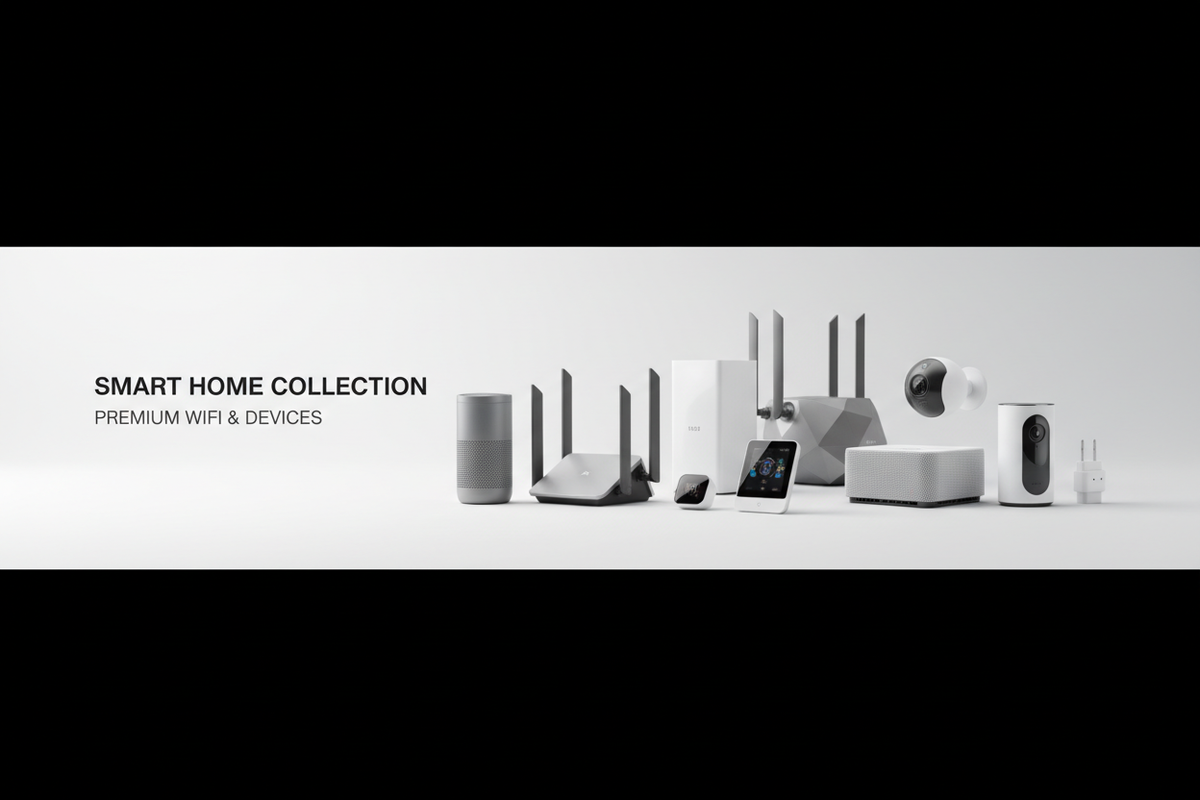 Smart Home header estilizado