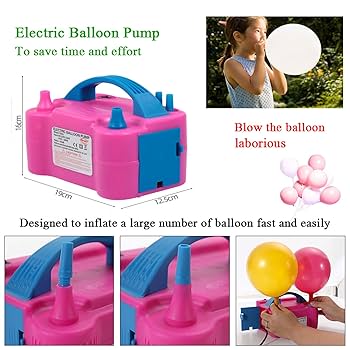 Inflador Eléctrico para Globos — Rellena Globos en Segundos para Fiestas y Eventos