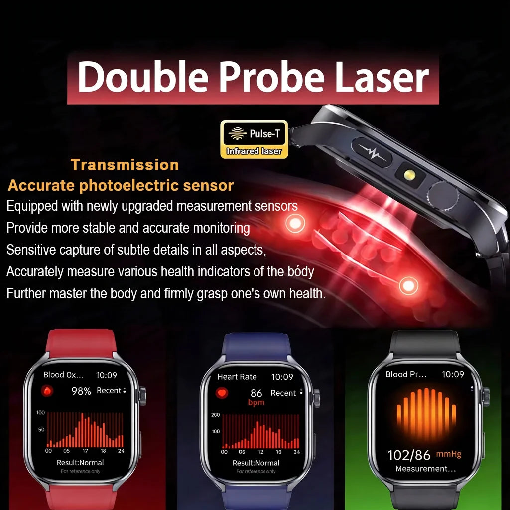 Reloj Inteligente 2026 con IA para el Cuidado de la Salud, Detección Precisa de ECG, Presión Arterial, Lípidos, Análisis de Ácido Úrico, Llamadas Bluetooth