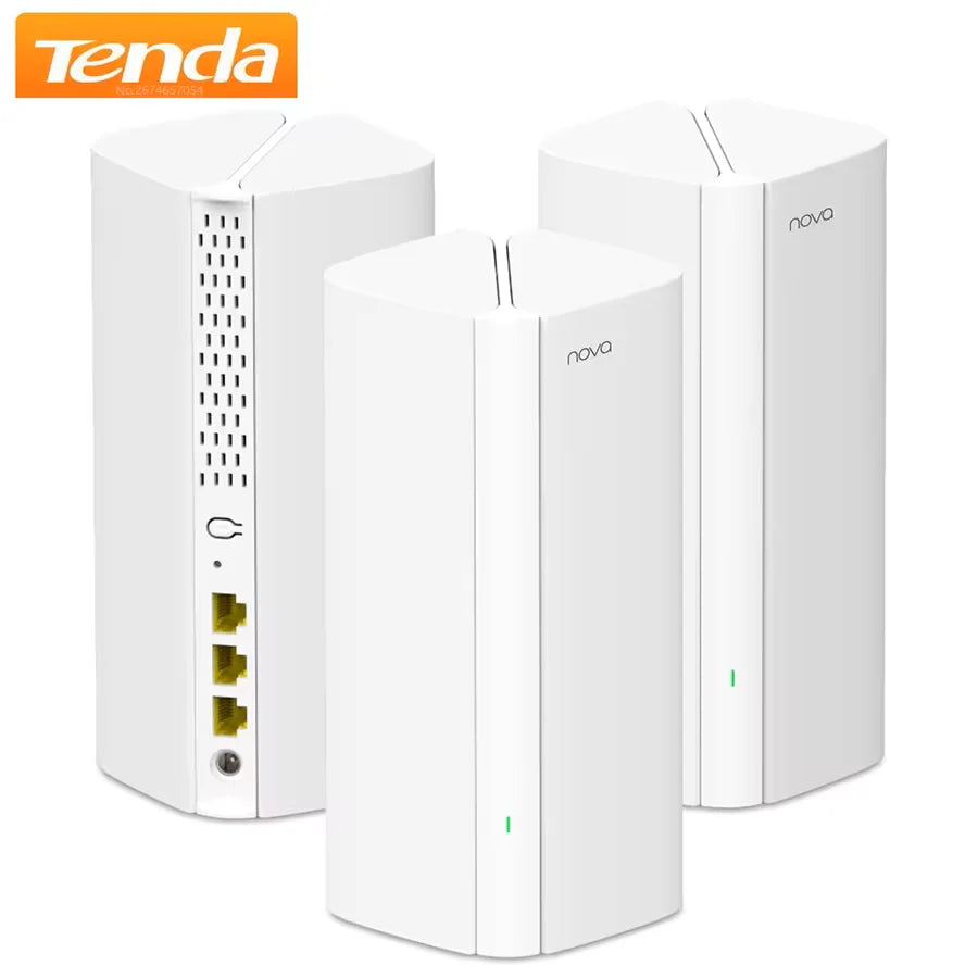 Tenda-enrutador inalámbrico AX3000, sistema de malla WiFi6, MX12, WiFi 6, hasta 7000 pies cuadrados Extensor de rango Wifi Mesh 6