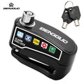Cerradura de Disco para Motocicleta BENGGUO con Alarma y Llaves, Candado de Seguridad Impermeable para Bicicleta, Accesorios de Aleación de Aluminio