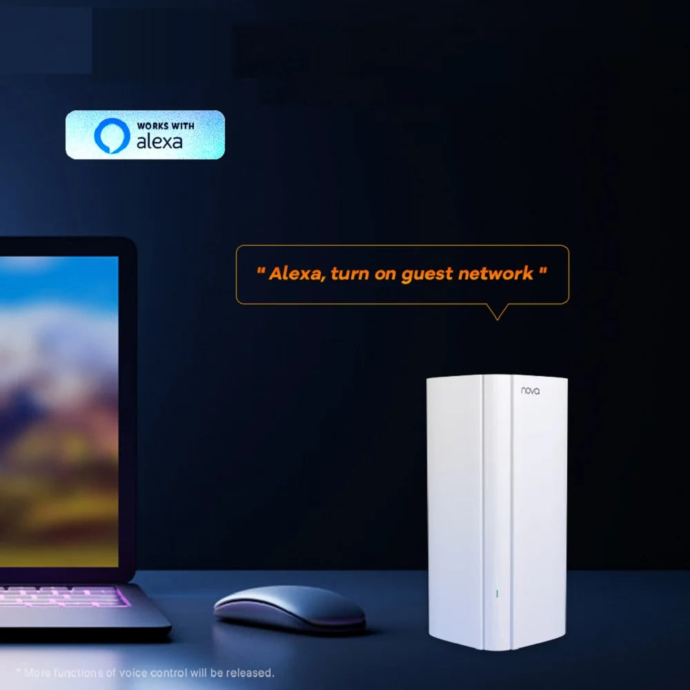 Tenda-enrutador inalámbrico AX3000, sistema de malla WiFi6, MX12, WiFi 6, hasta 7000 pies cuadrados Extensor de rango Wifi Mesh 6