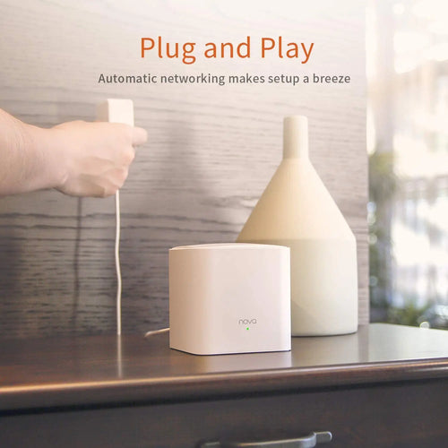 Enrutador WiFi Tenda Mesh AC1200 2,4 y 5Ghz MW5G 1200mbps Nova Mesh Router hasta 6000 pies cuadrados Tenda versión Global enrutador de malla Gigabit