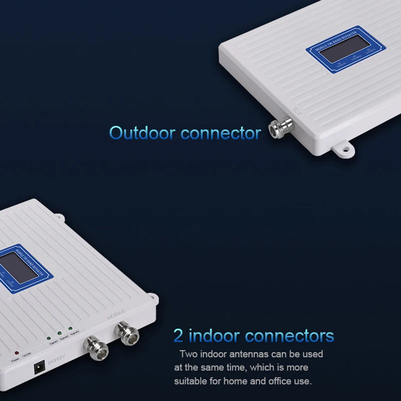 Amplificador de señal para teléfono móvil, repetidor 2g, 3g, 4g con 2 antenas de interior, GSM 900, 1800, LTE, Rusia