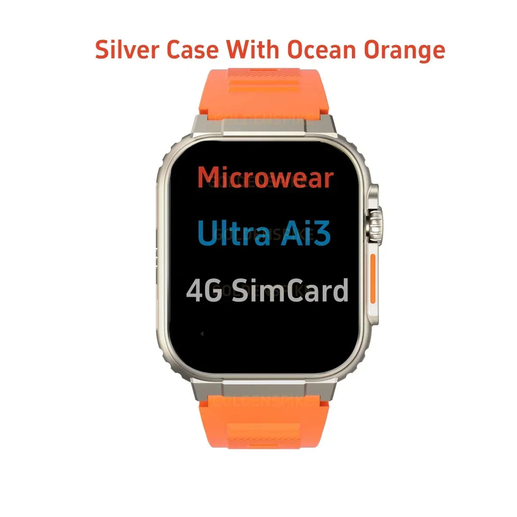 Ai3 Smartwatch: 2,2" 448*528 AMOLED, 4G SIM, 256GB, monitoreo de salud y cámara giratoria