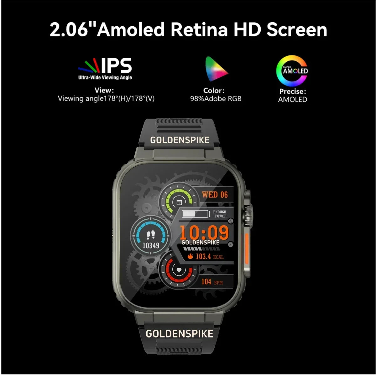 Ai3 Smartwatch: 2,2" 448*528 AMOLED, 4G SIM, 256GB, monitoreo de salud y cámara giratoria