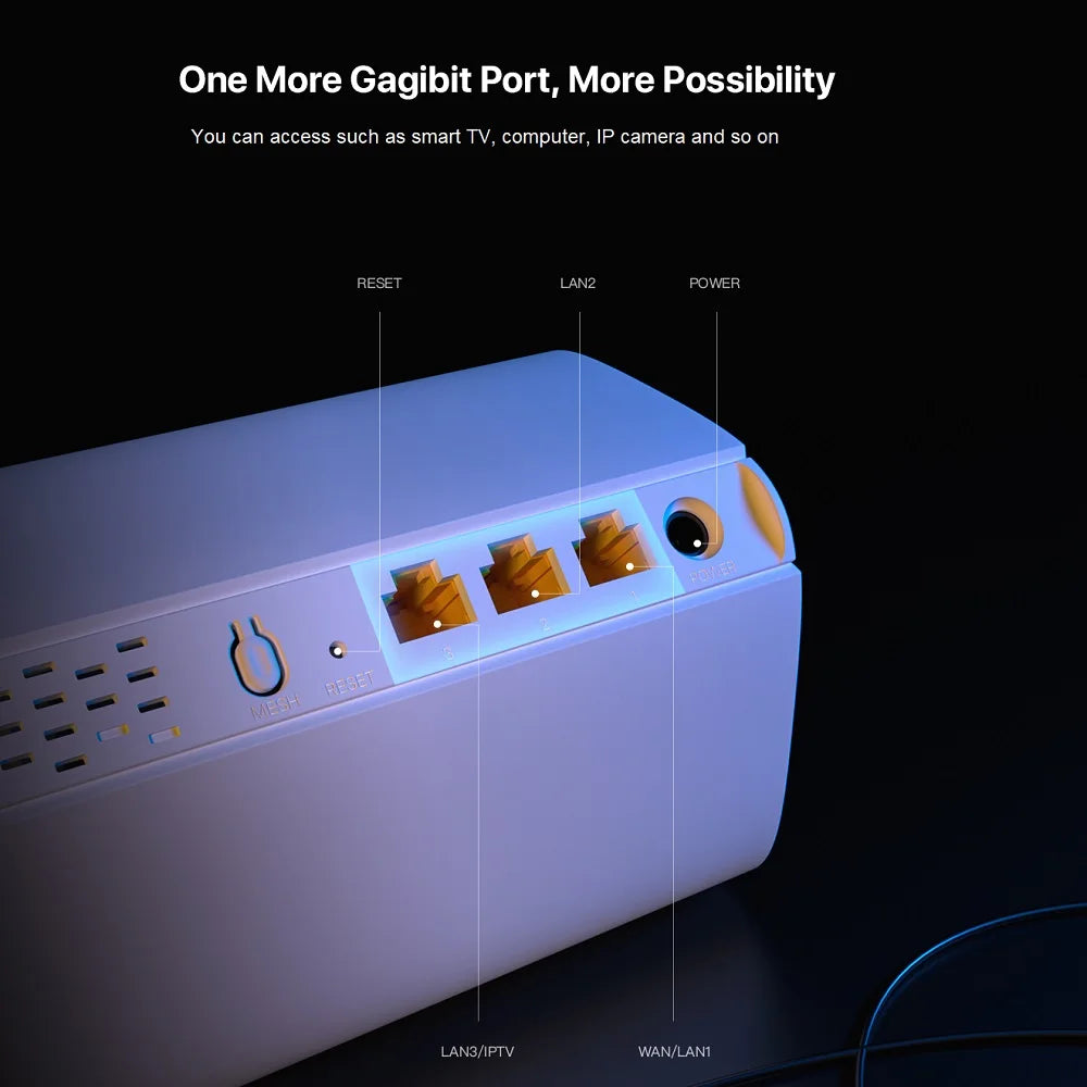 Tenda-enrutador inalámbrico AX3000, sistema de malla WiFi6, MX12, WiFi 6, hasta 7000 pies cuadrados Extensor de rango Wifi Mesh 6