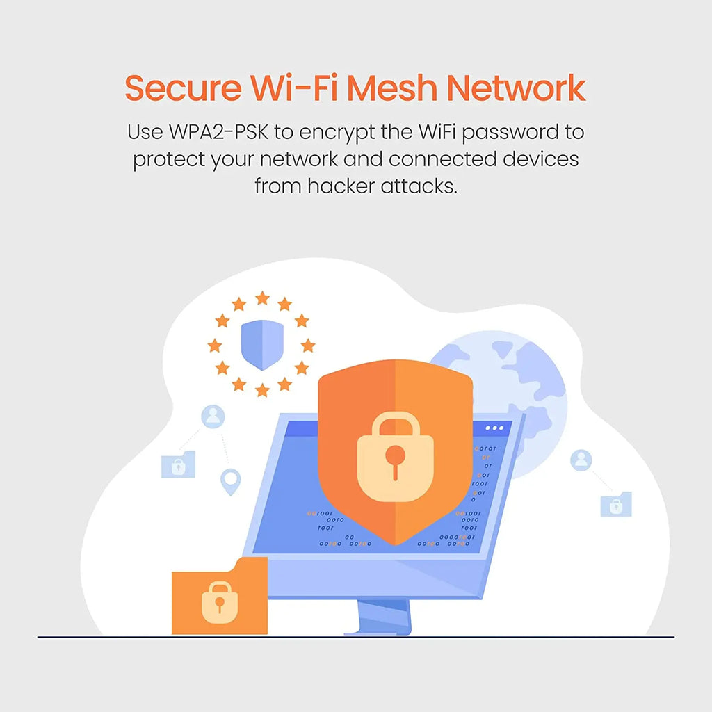 Sistema WiFi Tenda Nova Mesh (MW3) - Hasta 2000 pies cuadrados Cobertura para toda la casa Reemplaza el extensor de enrutador Wi-Fi Único paso fácil a través de la aplicación